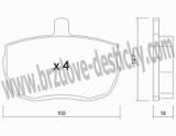 BRZDOV DESTIKY - PEDN DAF 400 /1987-93 - kliknte pro vt nhled