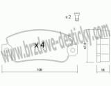 BRZDOV DESTIKY - PEDN FIAT REGATA                      1983-90 - kliknte pro vt nhled