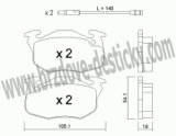 BRZDOV DESTIKY - PEDN PEUGEOT 405      /1987-95 - kliknte pro vt nhled