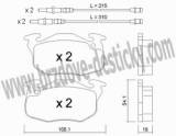 BRZDOV DESTIKY - PEDN PEUGEOT 106      /1991-96 - kliknte pro vt nhled