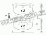 BRZDOV DESTIKY - ZADN RENAULT CLIO I         1990-98 - kliknte pro vt nhled