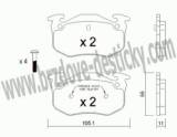 BRZDOV DESTIKY - ZADN RENAULT R19            1988-96 - kliknte pro vt nhled