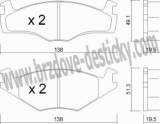 BRZDOV DESTIKY - PEDN VOLKSWAGEN PASSAT (32B)        1980-88 - kliknte pro vt nhled