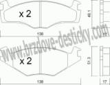 BRZDOV DESTIKY - PEDN SEAT IBIZA II   1993-99 - kliknte pro vt nhled