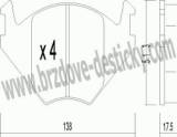 BRZDOV DESTIKY - PEDN SEAT CORDOBA    1993-99 - kliknte pro vt nhled