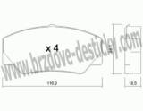 BRZDOV DESTIKY - PEDN FORD TRANSIT  /115/      1985-91 - kliknte pro vt nhled