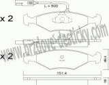 BRZDOV DESTIKY - PEDN FIAT UNO                         1983-93 - kliknte pro vt nhled