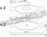 BRZDOV DESTIKY - PEDN FIAT TEMPRA                      1990-96 - kliknte pro vt nhled