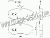 BRZDOV DESTIKY - PEDN PEUGEOT J5       1980-93 - kliknte pro vt nhled