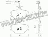 BRZDOV DESTIKY - PEDN FIAT TEMPRA                      1990-96 - kliknte pro vt nhled