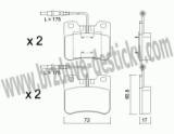 BRZDOV DESTIKY - PEDN PEUGEOT 106      /1991-96 - kliknte pro vt nhled