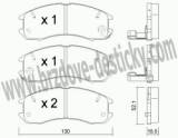 BRZDOV DESTIKY - PEDN MAZDA 626 (GD)                1987-91 - kliknte pro vt nhled