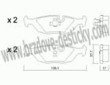 BRZDOV DESTIKY - ZADN BMW Serie 6 (E24)          1977-89 - kliknte pro vt nhled