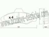 BRZDOV DESTIKY - PEDN FORD ESCORT                1990-03 - kliknte pro vt nhled