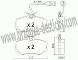 BRZDOV DESTIKY - PEDN ALFA ROMEO 164                    /1987-98 - kliknte pro vt nhled