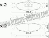 BRZDOV DESTIKY - PEDN OPEL VECTRA A     1988-95 - kliknte pro vt nhled