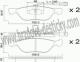 BRZDOV DESTIKY - PEDN ALFA ROMEO 155                     /1992-97 - kliknte pro vt nhled