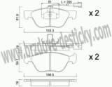 BRZDOV DESTIKY - PEDN ALFA ROMEO 166                   2003- - kliknte pro vt nhled