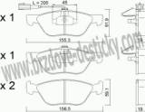 BRZDOV DESTIKY - PEDN ALFA ROMEO 147                   2000- - kliknte pro vt nhled