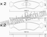 BRZDOV DESTIKY - PEDN FORD FIESTA                1999-02 - kliknte pro vt nhled