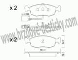 BRZDOV DESTIKY - PEDN FORD SCORPIO               1992-98 - kliknte pro vt nhled