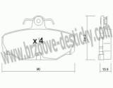 BRZDOV DESTIKY - ZADN FORD SCORPIO               1985-92 - kliknte pro vt nhled