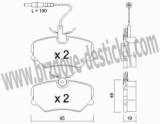 BRZDOV DESTIKY - PEDN PEUGEOT 405      /1987-95 - kliknte pro vt nhled