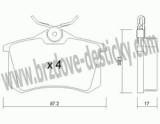 BRZDOV DESTIKY - ZADN VOLKSWAGEN BORA                1998-05 - kliknte pro vt nhled