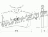 BRZDOV DESTIKY - ZADN RENAULT MODUS          2004- - kliknte pro vt nhled