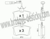 BRZDOV DESTIKY - ZADN VOLKSWAGEN SHARAN              2000- - kliknte pro vt nhled