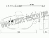 BRZDOV DESTIKY - PEDN PEUGEOT 806      /1994-02 - kliknte pro vt nhled