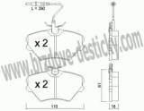 BRZDOV DESTIKY - PEDN RENAULT LAGUNA I       1993-01 - kliknte pro vt nhled