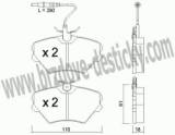 BRZDOV DESTIKY - PEDN RENAULT LAGUNA I       1993-01 - kliknte pro vt nhled