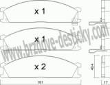 BRZDOV DESTIKY - PEDN NISSAN PICK-UP (D22)  1998-05 - kliknte pro vt nhled