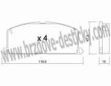 BRZDOV DESTIKY - PEDN TOYOTA STARLET (P8)                 1990-96 - kliknte pro vt nhled