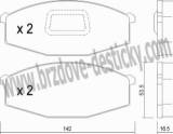 BRZDOV DESTIKY - PEDN NISSAN PATROL /260/        1988-98 - kliknte pro vt nhled