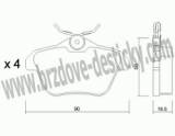 BRZDOV DESTIKY - ZADN ALFA ROMEO 166                   2003- - kliknte pro vt nhled