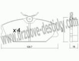 BRZDOV DESTIKY - PEDN RENAULT MEGANE I       1996-03 - kliknte pro vt nhled