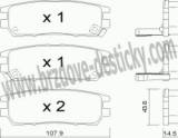 BRZDOV DESTIKY - ZADN MITSUBISHI LANCER Evo                    1996- - kliknte pro vt nhled