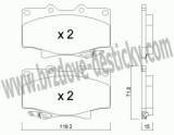 BRZDOV DESTIKY - PEDN TOYOTA LAND CRUISER (J8)    1990-98 - kliknte pro vt nhled