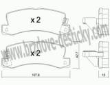 BRZDOV DESTIKY - ZADN TOYOTA CAMRY (V2)                   1987-91 - kliknte pro vt nhled