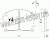 BRZDOV DESTIKY - PEDN TOYOTA AVENSIS (T22)                1997-03 - kliknte pro vt nhled