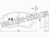 BRZDOV DESTIKY - PEDN TOYOTA CAMRY (V10)                  1991-96 - kliknte pro vt nhled