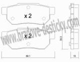 BRZDOV DESTIKY - ZADN HONDA ACCORD III (CA-CA)      1985-89 - kliknte pro vt nhled