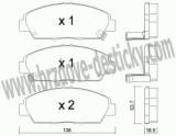 BRZDOV DESTIKY - PEDN HONDA ACCORD IV (CB-CC)       1989-93 - kliknte pro vt nhled