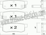 BRZDOV DESTIKY - ZADN HONDA ACCORD V Aerodeck (CE)  1993-98 - kliknte pro vt nhled