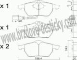 BRZDOV DESTIKY - PEDN VOLKSWAGEN GOLF IV             1997-03 - kliknte pro vt nhled