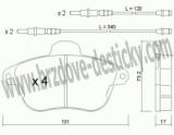 BRZDOV DESTIKY - PEDN PEUGEOT 605      /1990-99 - kliknte pro vt nhled