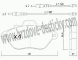 BRZDOV DESTIKY - PEDN PEUGEOT 605      /1990-99 - kliknte pro vt nhled