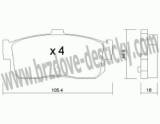 BRZDOV DESTIKY - ZADN NISSAN PRIMERA (W10)           1990-96 - kliknte pro vt nhled